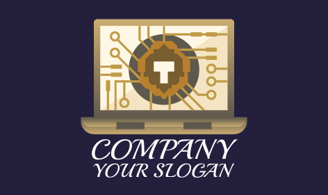 Logotipo De Tecnología De Programación De Portátiles
