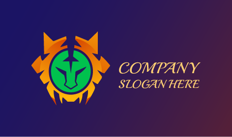 Logo Gaming Tiger Abstrak