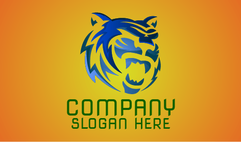 Logo Macan Biru Berbunyi