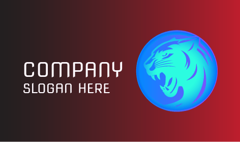 Logo Harimau Berani Cerulean
