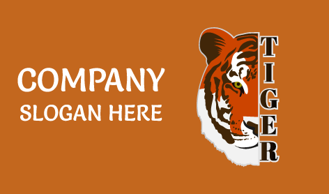 Logo Wajah Harimau Yang Dipotong