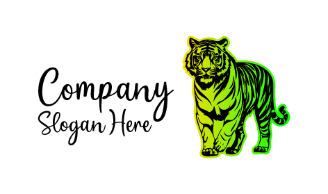 Logo Harimau Hijau Yang Memukau