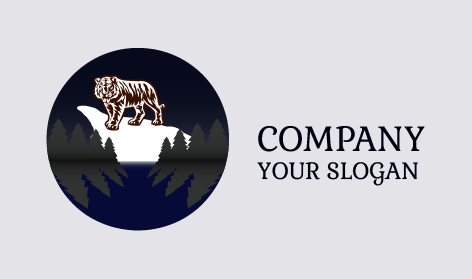 Logotipo De La Marca Del Tigre Feroz