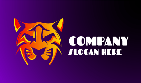 Logo Harimau Pirang Berapi-Api