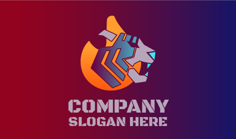 Logo Harimau Bergigi Menggeram