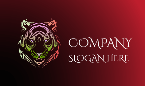 Logo Harimau Dengan Desain Rumit