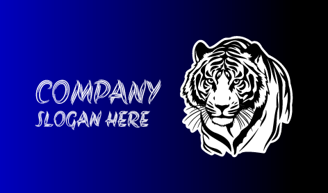 Logo Harimau Bermata Putih