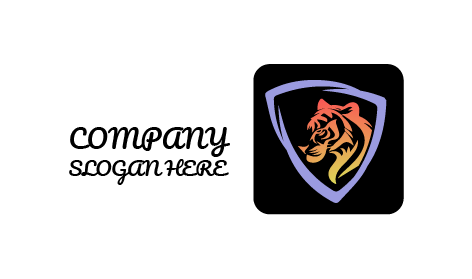 Logo Lencana Harimau Liar