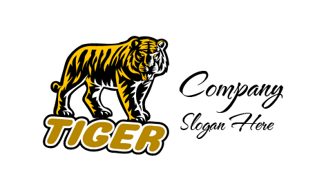 Logo Harimau Pemburu Kuning