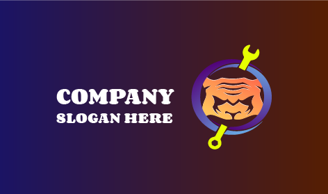 Logo Harimau Kunci Inggris Kuning