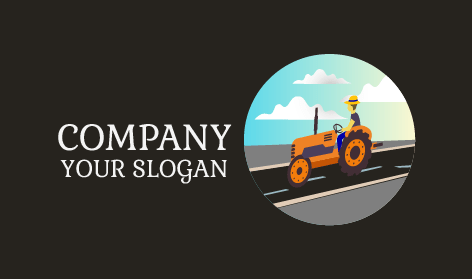 Logo Del Trattore Per Operai Agricoli