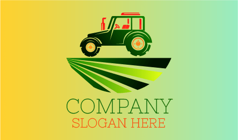 Classy Farming Tractor Logo