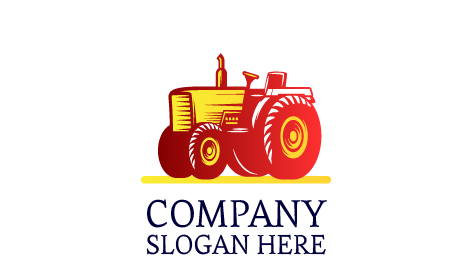 Logotipo Da Quinta De Trator Agrícola