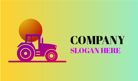 Bellissimo Logo Del Trattore Solare