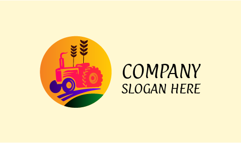 Logotipo Do Trator De Talo De Trigo