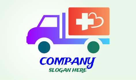 Logo für Den Transport Von Rettungsleinen LKWs