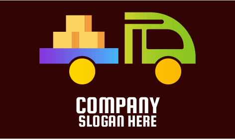 Mini Pickup Truck Transportation Logo