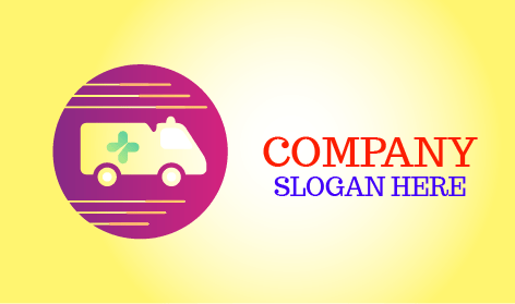 Logo De Transport De Camion De Déménagement