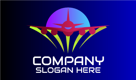 Airport Runway Travel Logo