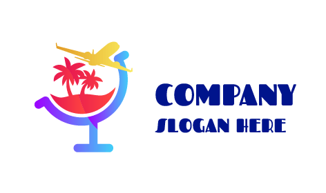 Coast Travel Aeroplane Logo