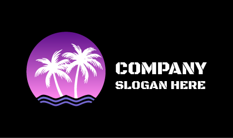 Beautiful Island Tree Logo