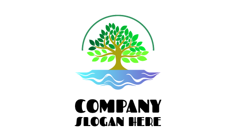 Captivating Tree Lake Logo