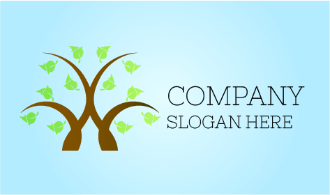 Logo Élégant Au Design D'arbre