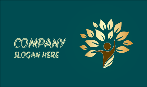 Logo Pohon Pertumbuhan Manusia