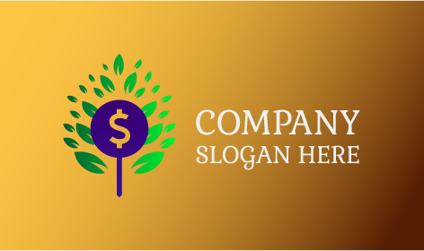 Logotipo De Árbol De Planta De Dinero