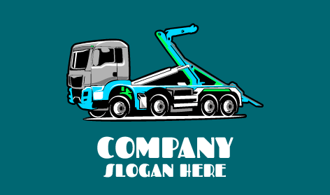 Logotipo De Reboque Em Desenho Animado