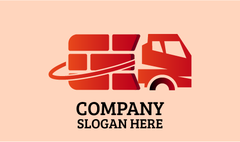 Deep Red Trucking Logo