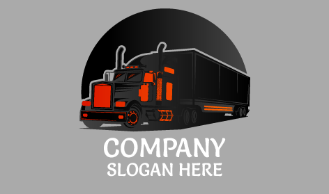 Logistic Mover Trucking Logo