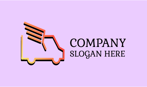 Minimalist Trucking Silhouette Logo