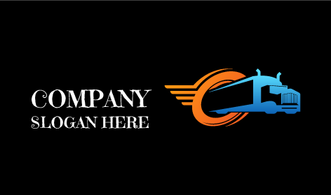 Modern Trucking Transportation Logo