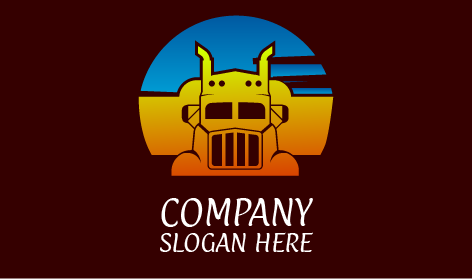 Logótipo De Transporte De Estrutura Robusta