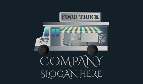 Street Food Trucking Logo
