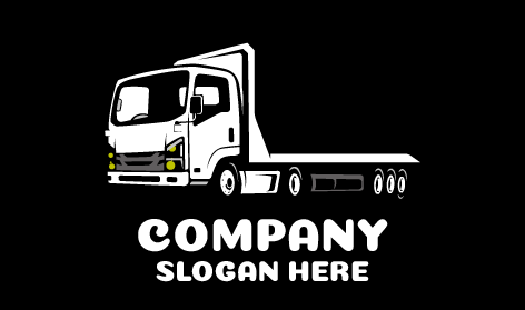 Logotipo Branco Para Caminhões De Dez Rodas