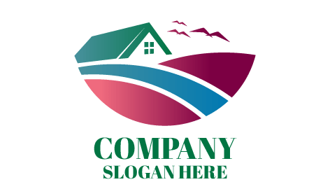 Güzel Dairesel Sahne Vadi Logosu