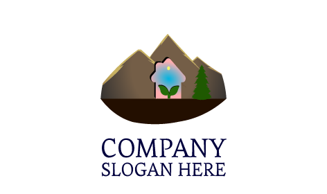 Outcrop Mountain Valley Logo