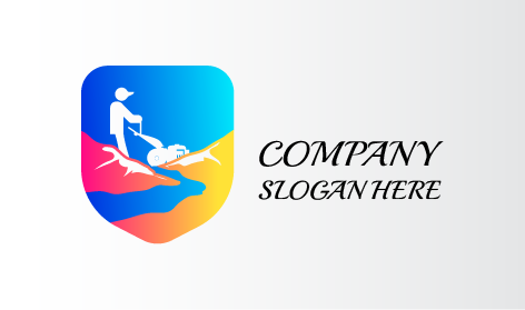 White Lawnmower Valley Logo