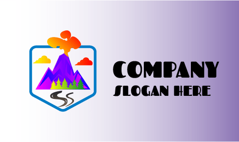 Logotipo Deslumbrante De La Montaña Del Desierto