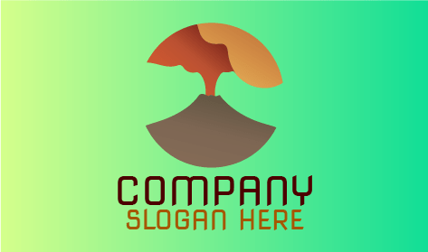 Sigara Içen Dağ Yanardağı Logosu