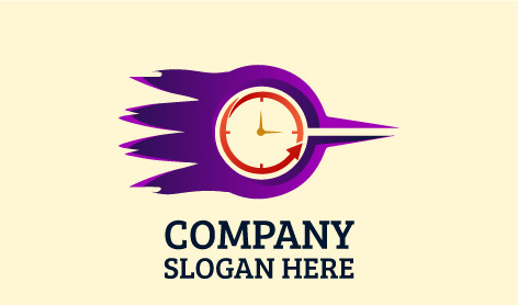 Logo Jam Tangan Dengan Dial Arah Panah