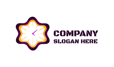 Logo Jam Pola Bunga