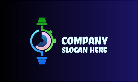 Matte Colored Stopwatch Logo