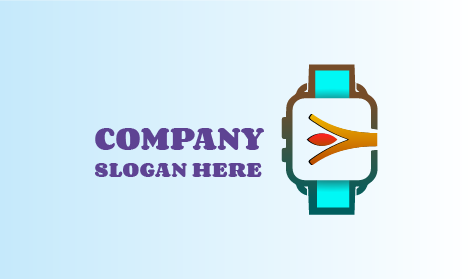 Skyblue Strap Hand Watch Logo