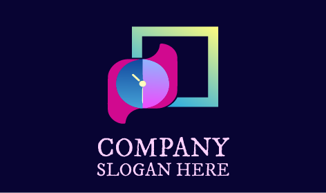 Logo Elegante Per Orologio Da Parete