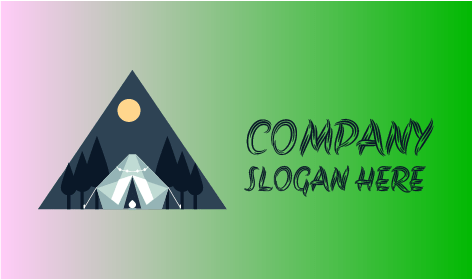 Alpine Tree Camping Winter Logo