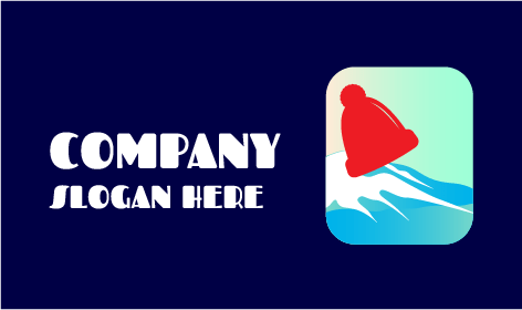 Crystal Blue Ice Winter Logo