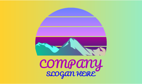 Degrade Buzullar Kış Logosu